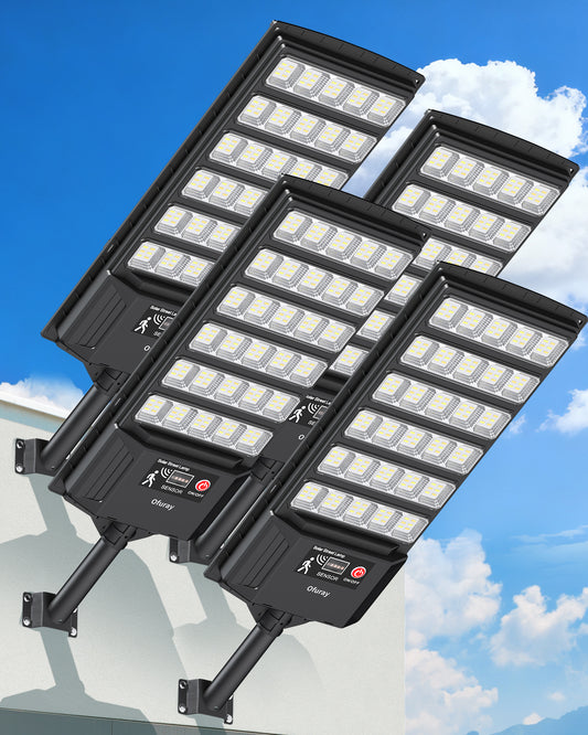 Ofuray Solar Flood Lights Outdoor, 3000K/4000K/6500K Dusk to Dawn Solar Security Light with Motion Sensor & Remote Control, IP66 Waterproof High Power LED Lighting for Yard, Backyard 4Pack Visit the Ofuray Store