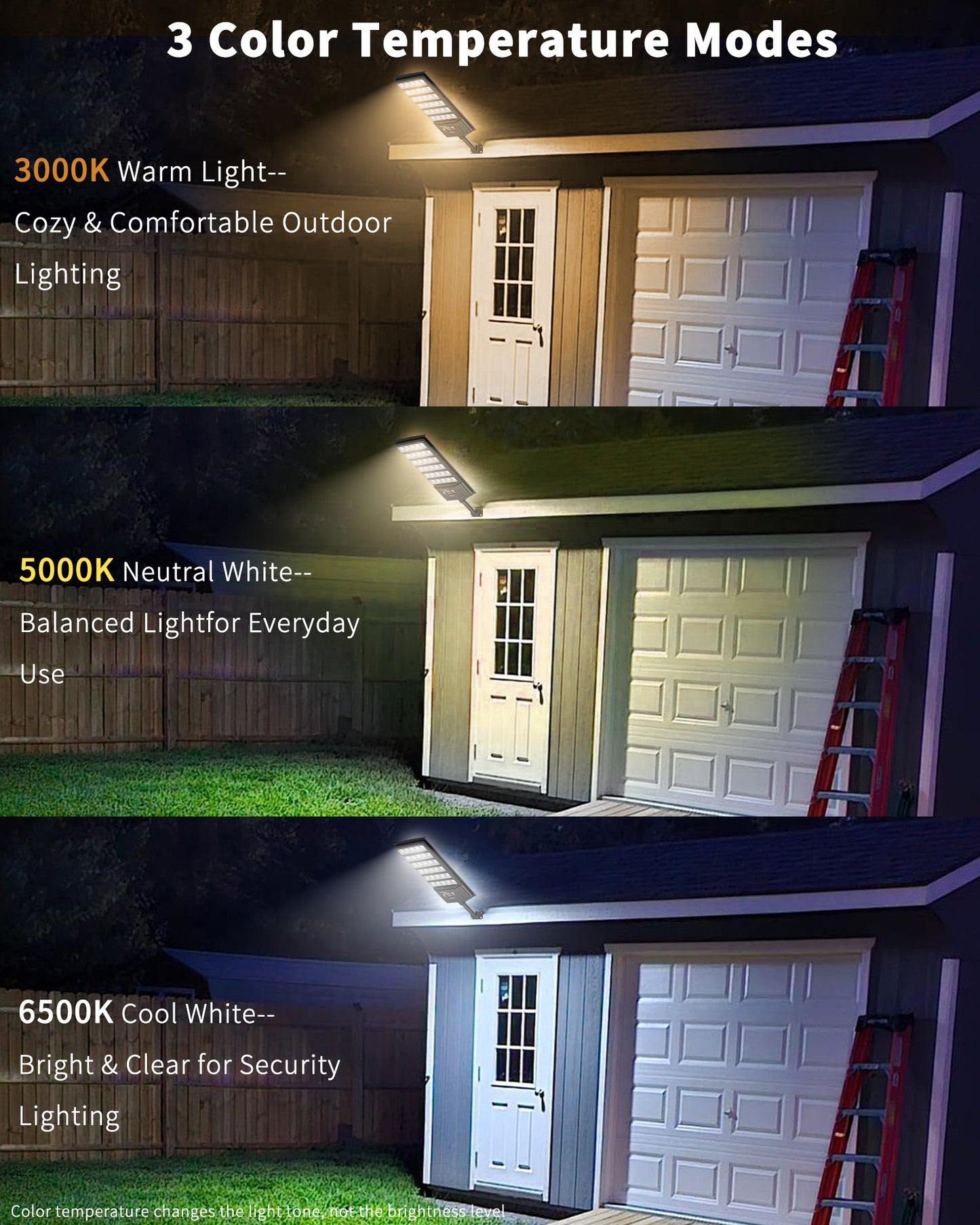 Ofuray Solar Flood Lights Outdoor,6AH High Power Solar Street Security Parking Lot Lights Dusk to Dawn with Motion Sensor 5 Modes,3000K/4000K/6500K Daylight with Remote for Wall,Backyard,Outside 2Pack