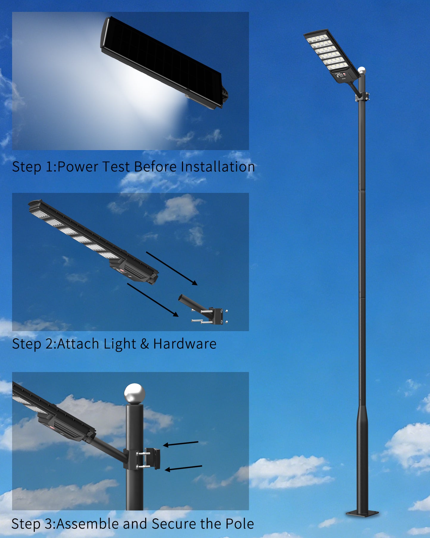 Ofuray Solar Flood Lights Outdoor,6AH High Power Solar Street Security Parking Lot Lights Dusk to Dawn with Motion Sensor 5 Modes,3000K/4000K/6500K Daylight with Remote for Wall,Backyard,Outside 2Pack