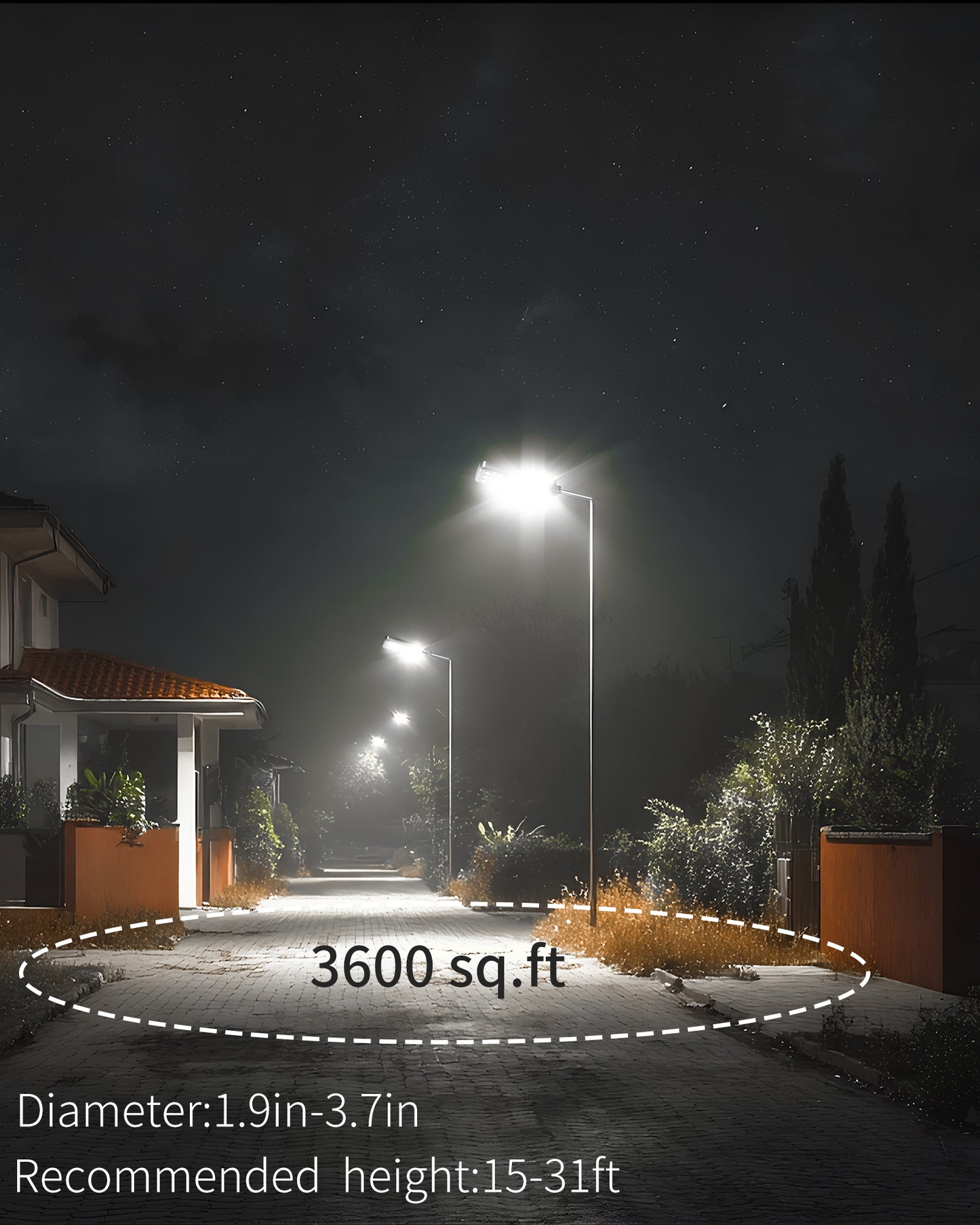 Ofuray Solar Street Lights Outdoor, 18W (120W Eqv) 1500LM Powered Pole Light,150LED 36,000mAh 40W Solar Panel, IP67 Waterproof, Commercial Dusk to Dawn Flood Light for Driveway,Yard, Parking Lot