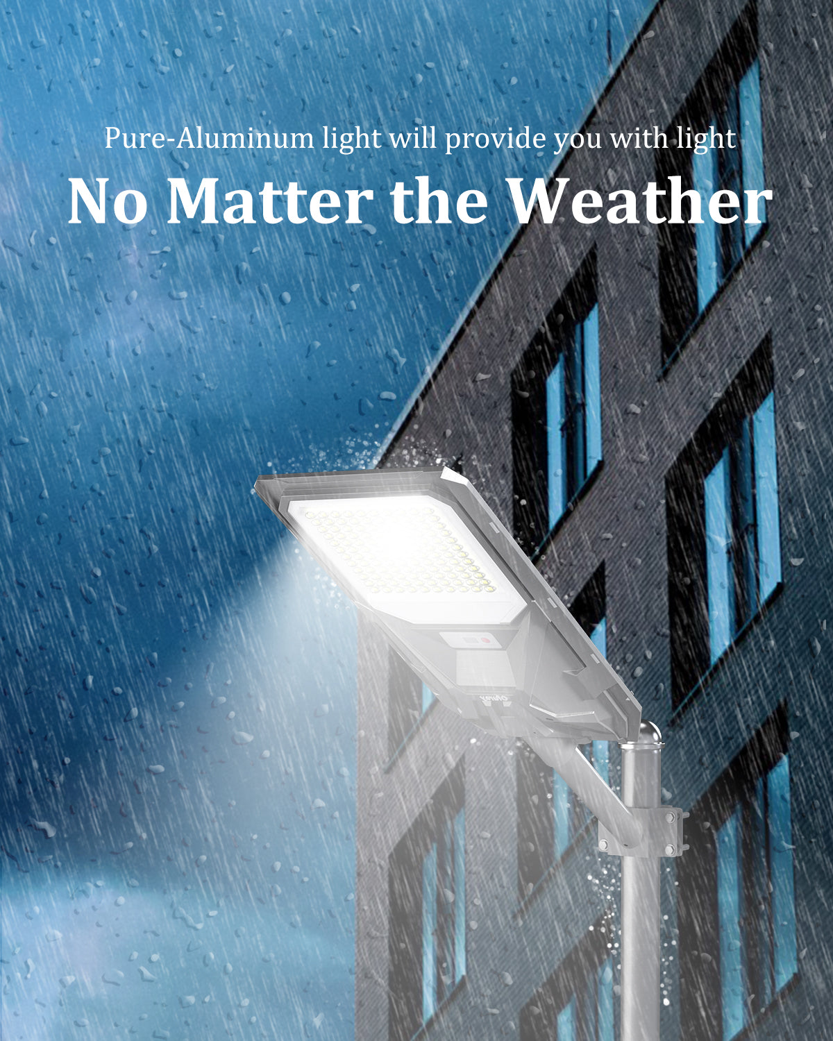 Ofuray Solar Street Light,SFL-OLL Plus 24,000Mah High Power Solar Security Flood Lights Parking Lot Lights Commercial Dusk to Dawn, 6500k Waterproof Led with Motion Sensor for Street,Court,Barn