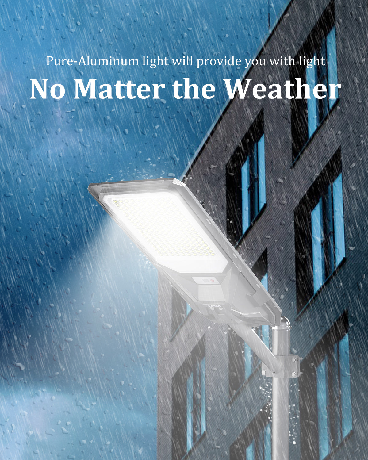 Ofuray Solar Street Light,SFL-OLL Pro 30,000Mah High Power Solar Security Flood Lights Parking Lot Lights Commercial Dusk to Dawn, 6500k Waterproof Led with Motion Sensor for Street,Court,Barn
